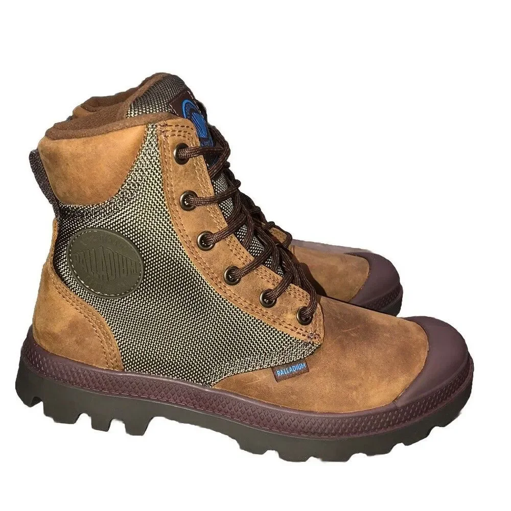 Palladium Boots Women's 6 Bridle Brown Pampa Sport Cuff  Waterproof 37 NEW‎
